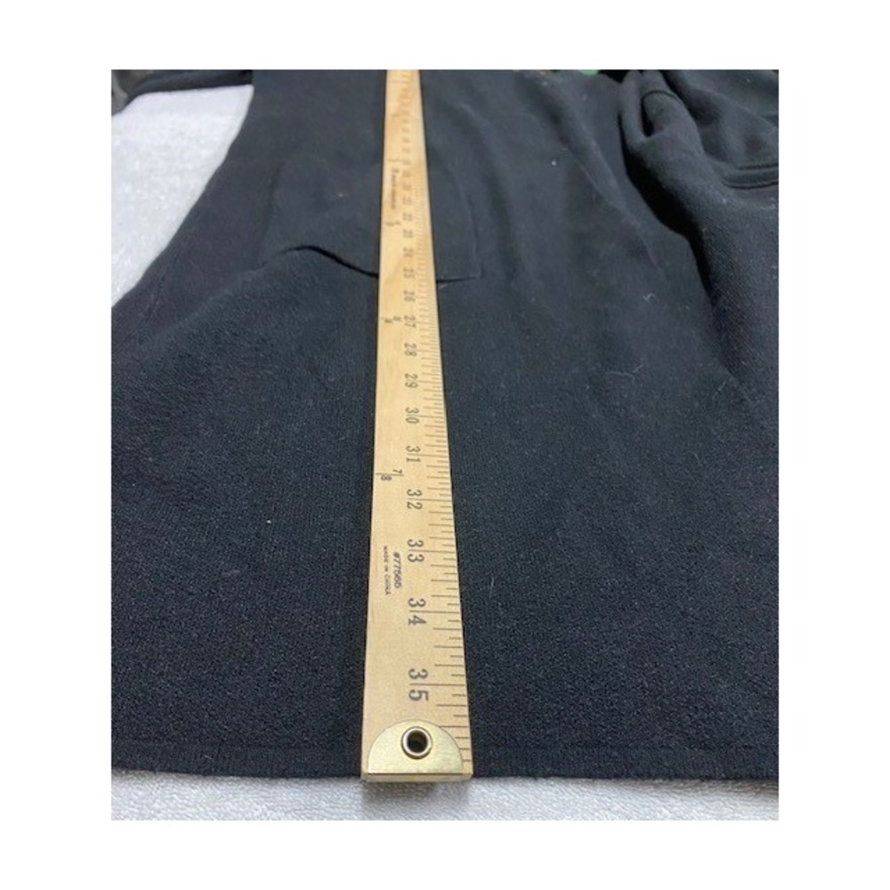 Korye Black Hooded Long Cardigan Sweater Duster Pockets Size S - Picture 3 of 7